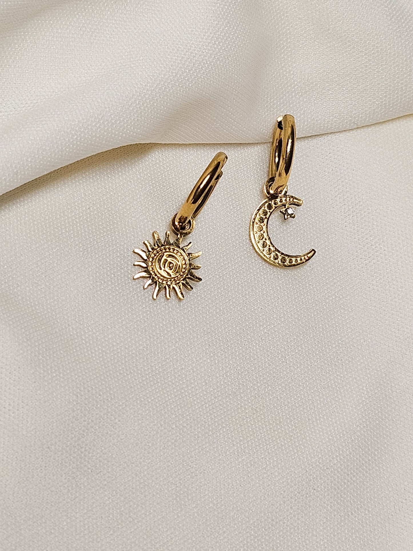 Sun and Moon Earrings